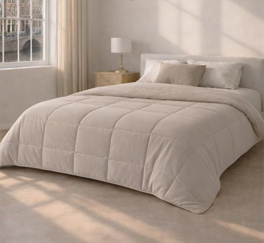 Dekbed Zonder Overtrek - Zand Stone Washed