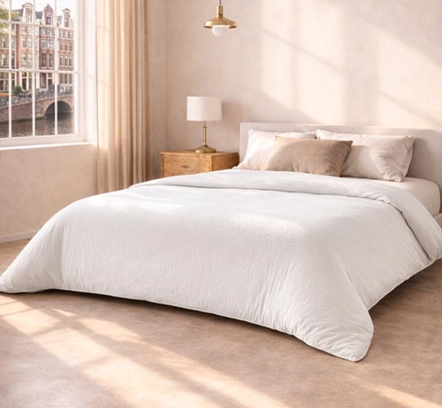 Dekbed Zonder Overtrek - Wit Micro Mousseline
