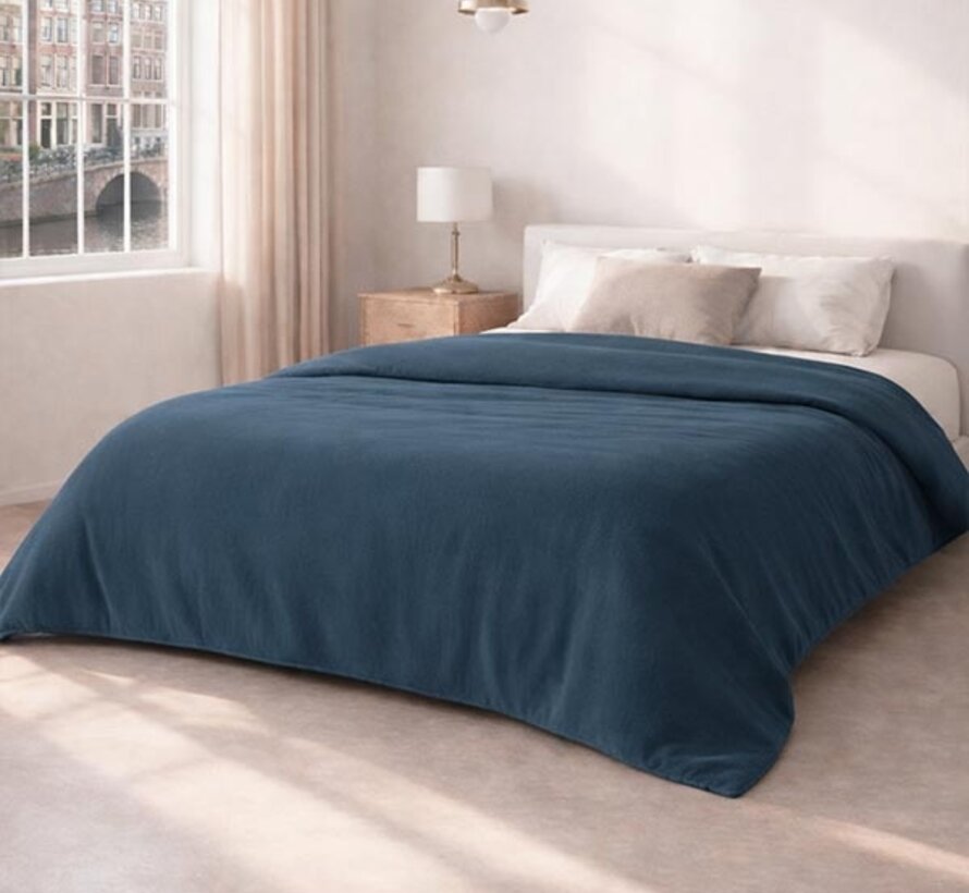 Dekbed Zonder Overtrek - Petrol Micro Mousseline