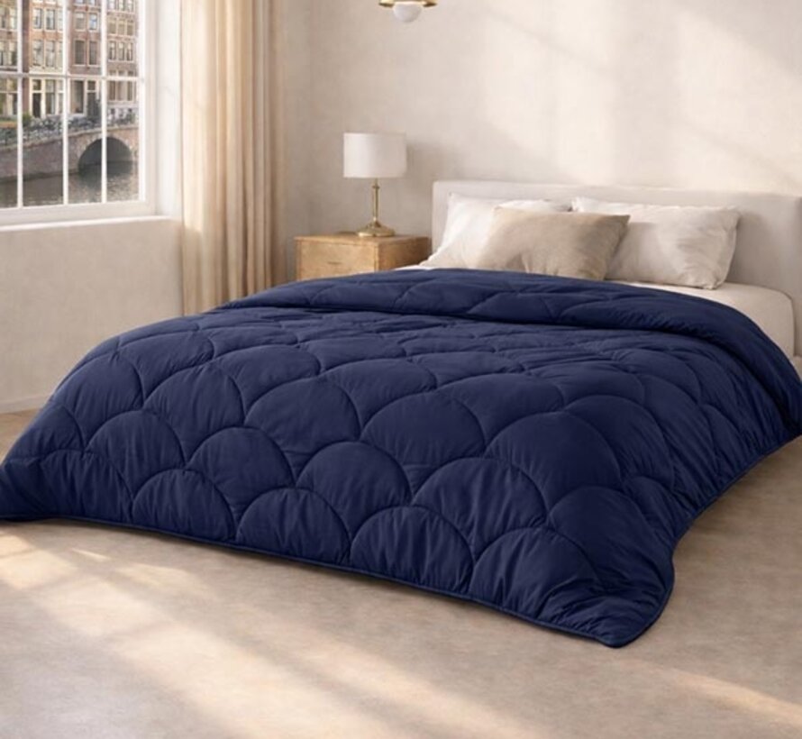 Dekbed Zonder Overtrek - Donkerblauw Easy