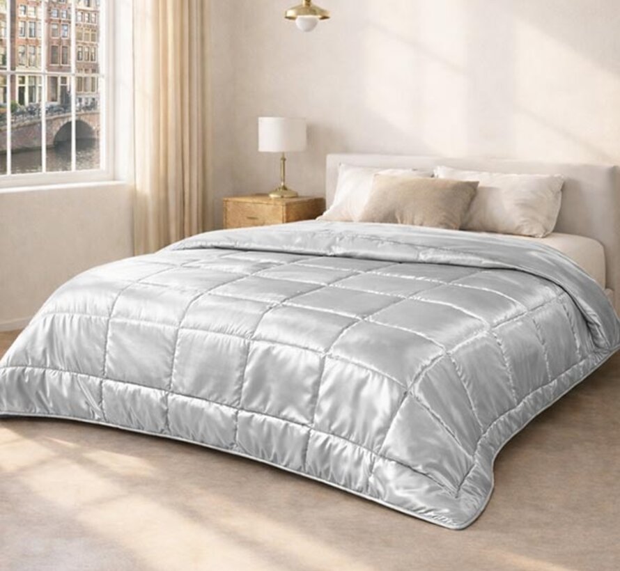 Dekbed Zonder Overtrek - Sneeuwwit Satin