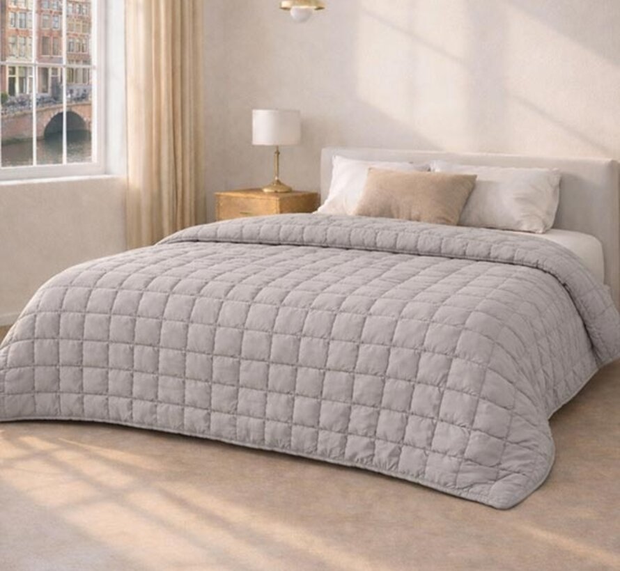 Dekbed Zonder Overtrek - Steengrijs Puffy