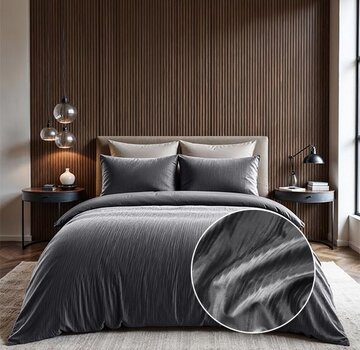 Sleeptime Velvet Cartier - Antraciet Dekbedovertrek