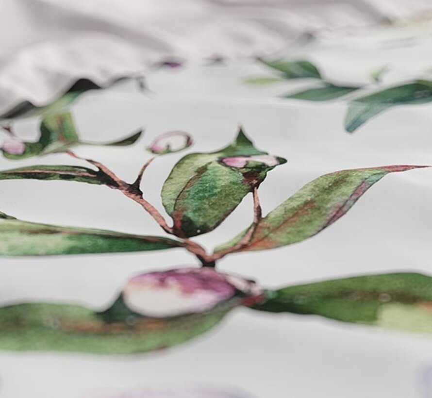 Ophelia - Wit/Multi Dekbedovertrek