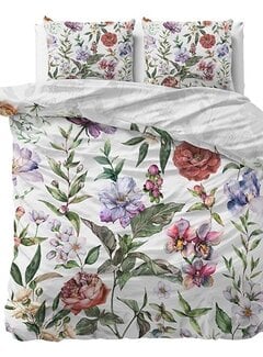 Dreamhouse Nature Ophelia - Wit/Multi Katoen Dekbedovertrek