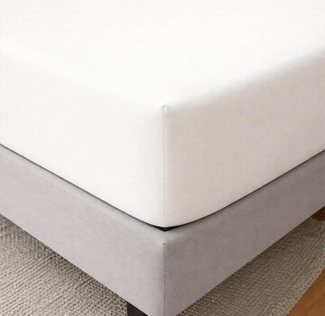 Whitelabel Hoeslaken - Enkel Jersey - Wit