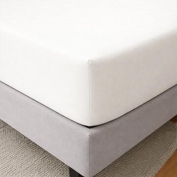 Whitelabel Hoeslaken - Enkel Jersey - Wit