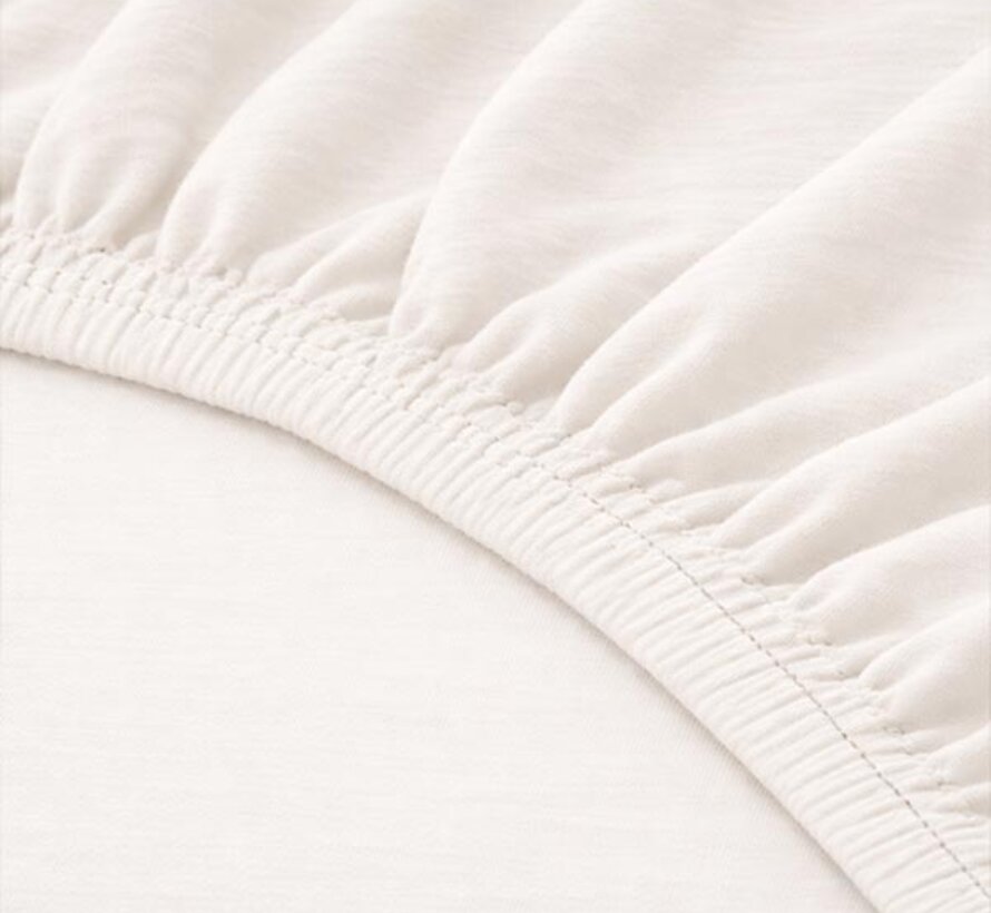 Hoeslaken - Enkel Jersey - Wit