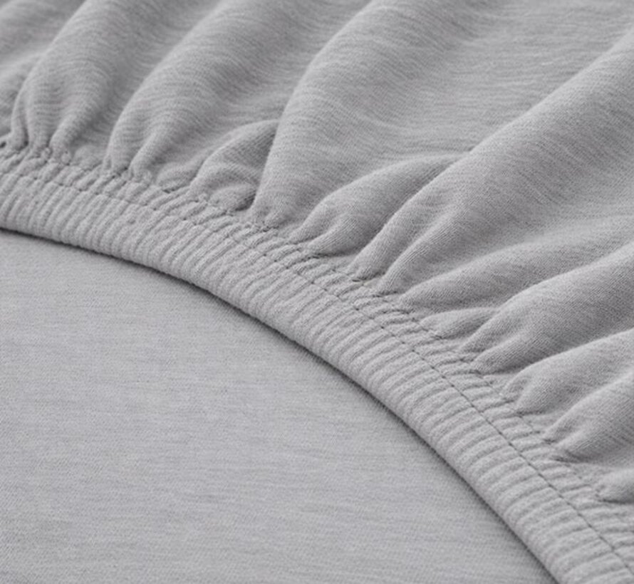 Hoeslaken - Enkel Jersey - Grijs