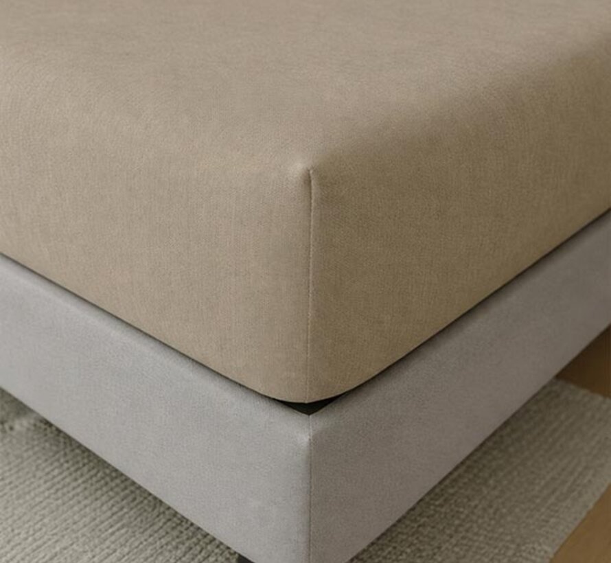 Hoeslaken - Enkel Jersey - Taupe