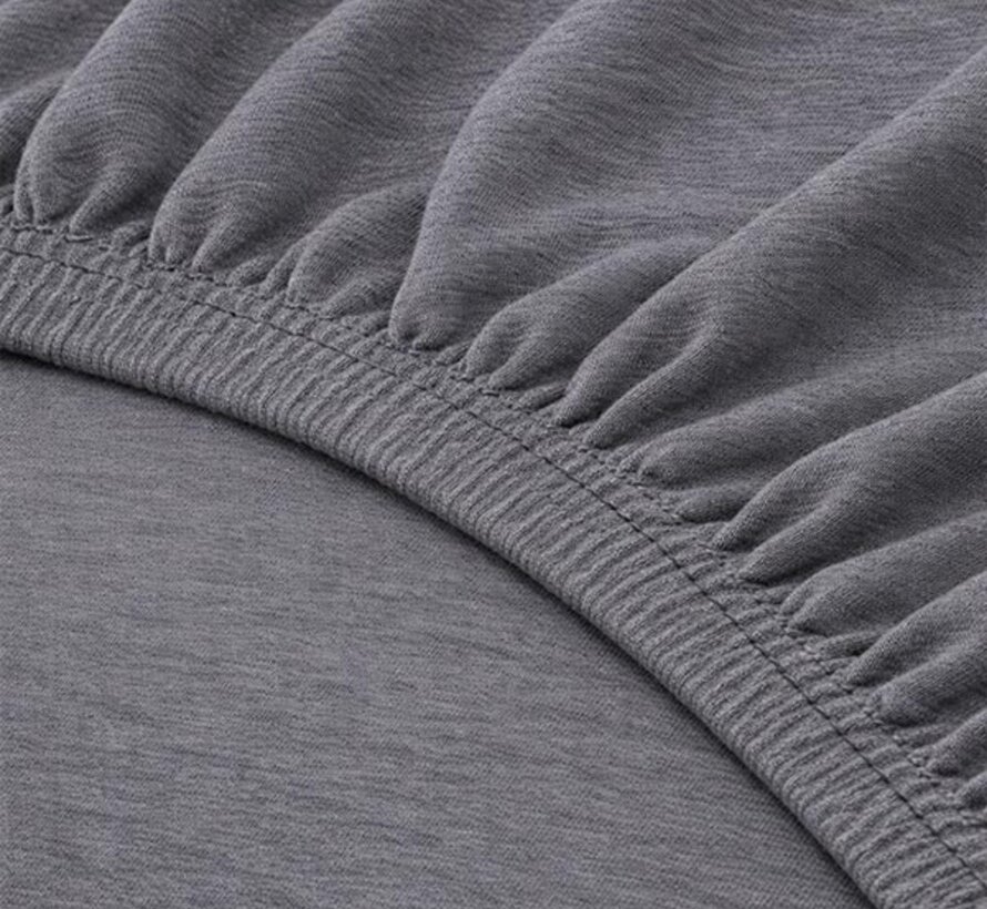 Hoeslaken - Enkel Jersey - Antraciet