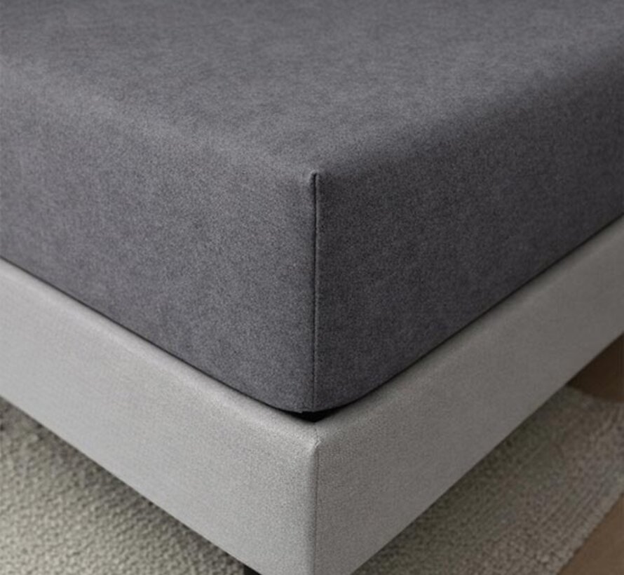 Hoeslaken - Enkel Jersey - Antraciet