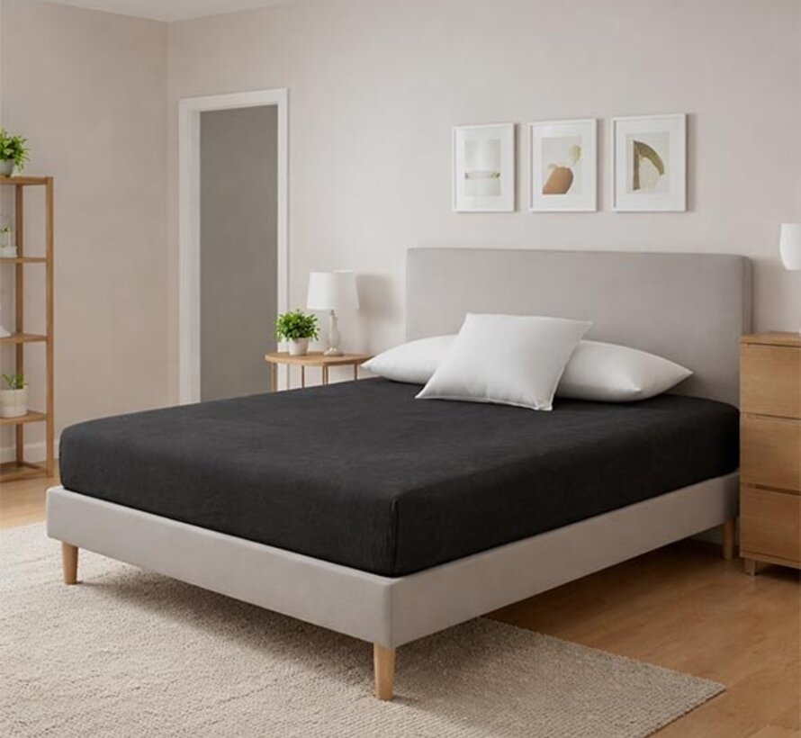 Hoeslaken - Enkel Jersey - Zwart