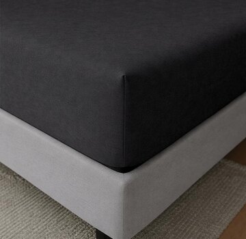 Whitelabel Hoeslaken - Enkel Jersey - Zwart