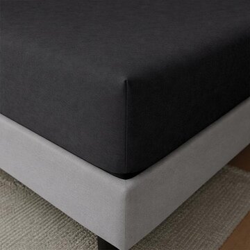 Whitelabel Hoeslaken - Enkel Jersey - Zwart