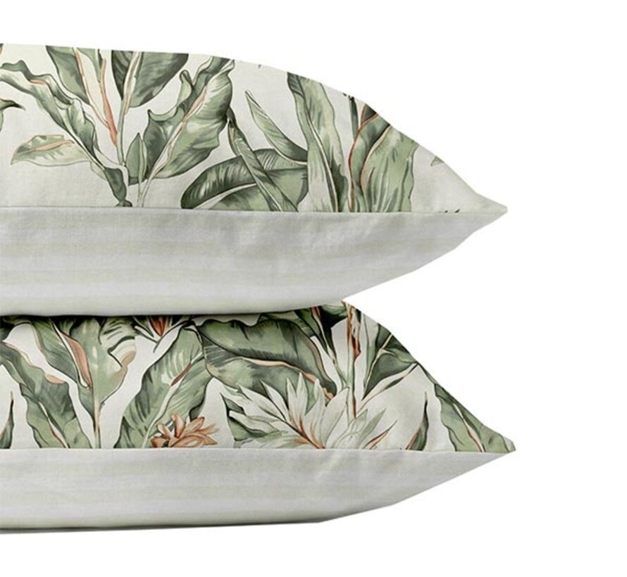 2-Pack: Kussenslopen - Floral Green