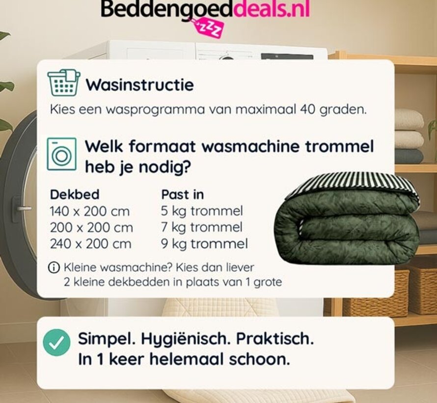 Dekbed Zonder Overtrek - Green Woods