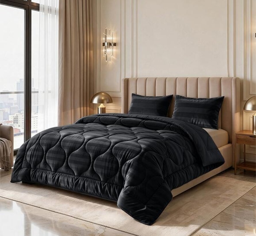 Dekbed Zonder Overtrek - Antraciet Hotel Velvet Lazy