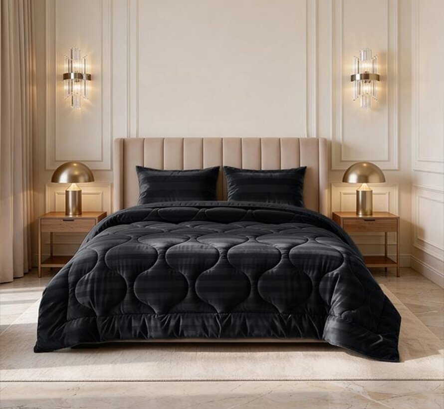 Dekbed Zonder Overtrek - Antraciet Hotel Velvet Lazy
