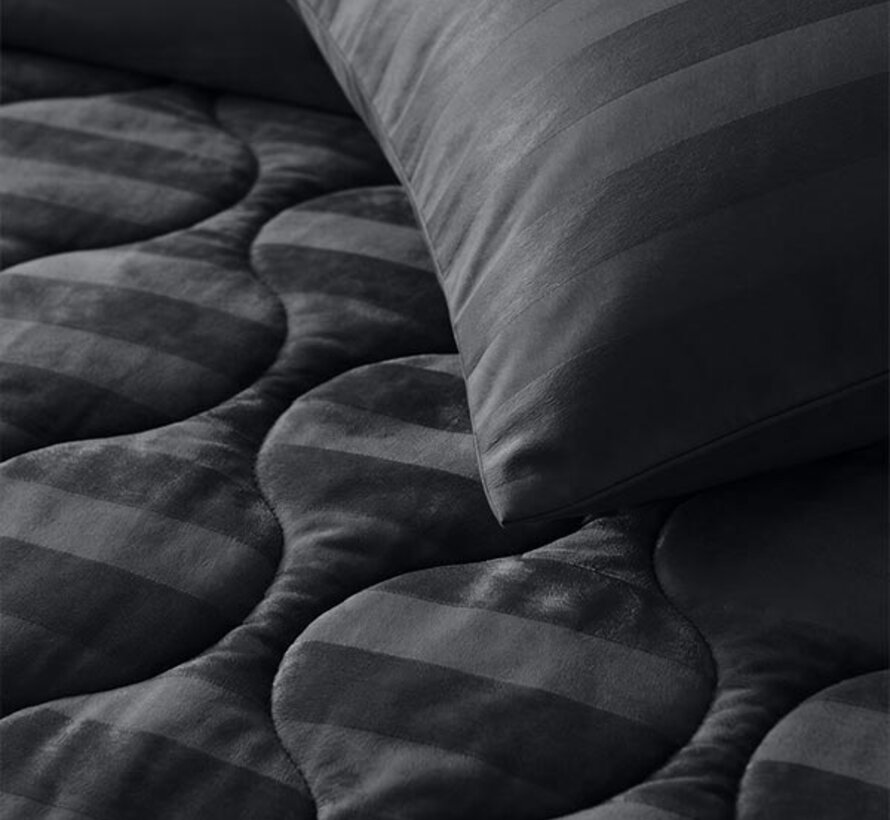 2-Pack: Kussenslopen - Antraciet Hotel Velvet