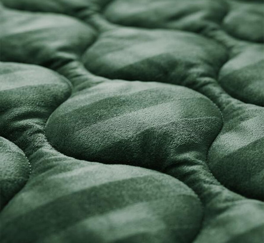 Dekbed Zonder Overtrek - Donkergroen Hotel Velvet Lazy