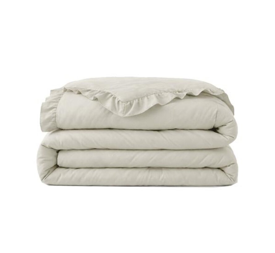 Dekbed Zonder Overtrek - Gebroken Wit Ruffles Lazy