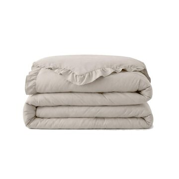 Sleeptime Dekbed Zonder Overtrek - Taupe/Grijs Ruffles Lazy