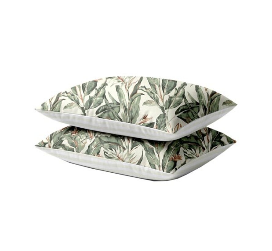 2-Pack: Kussenslopen - Floral Green
