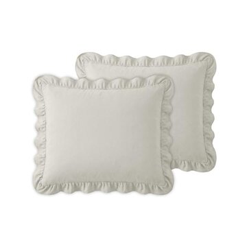 Sleeptime 2-Pack: Kussenslopen - Gebroken Wit Ruffles