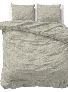 Sleeptime Pure Ripple - Taupe Dekbedovertrek