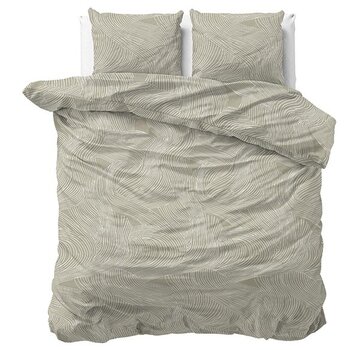 Sleeptime Pure Ripple - Taupe Dekbedovertrek