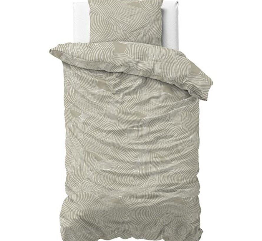 Ripple - Taupe Dekbedovertrek
