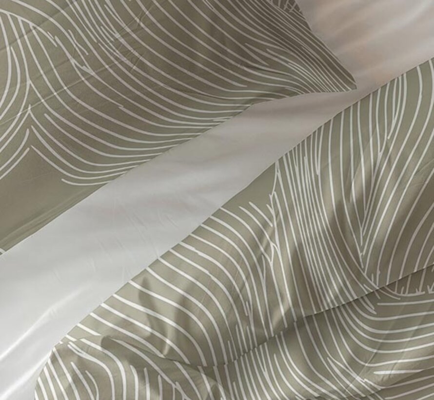 Ripple - Taupe Dekbedovertrek