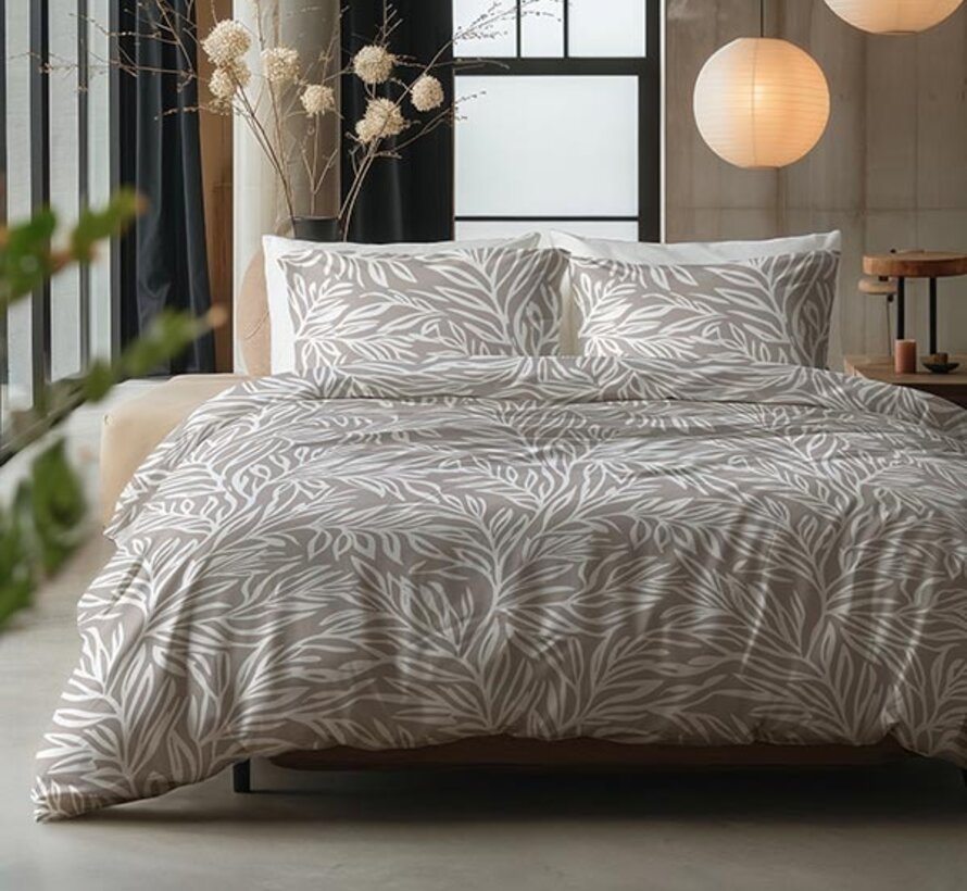 Breeze - Taupe Dekbedovertrek