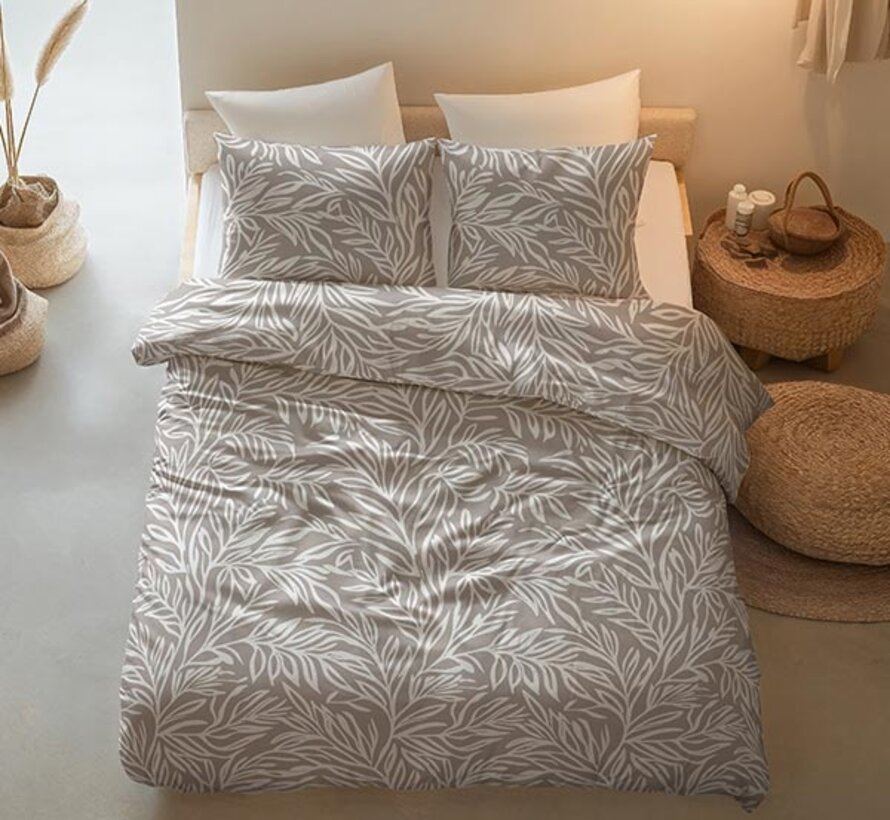 Breeze - Taupe Dekbedovertrek