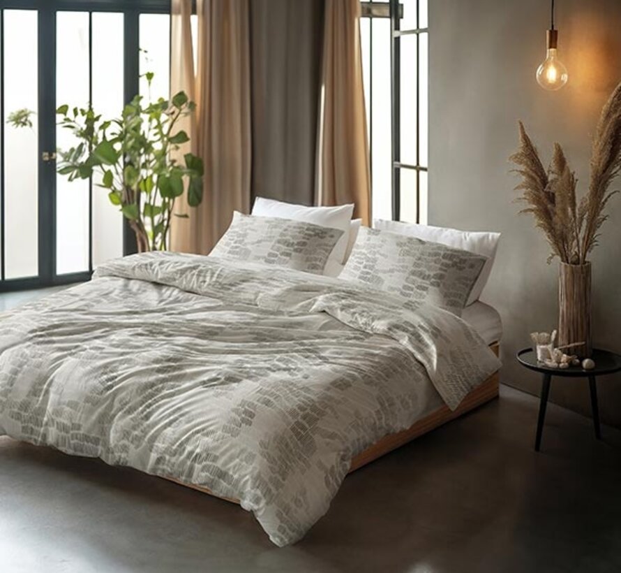 Drift - Grijsgroen Dekbedovertrek