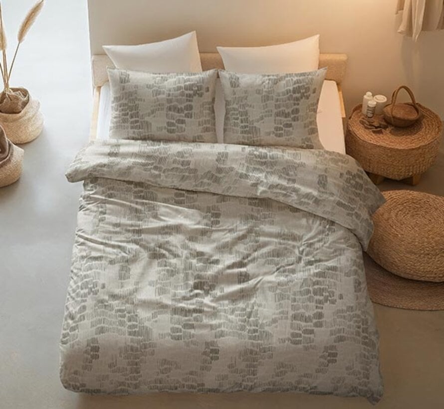 Drift - Grijsgroen Dekbedovertrek