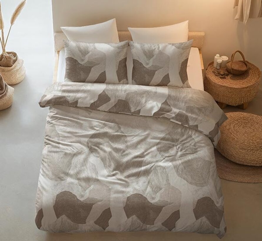 Echo - Beige Dekbedovertrek