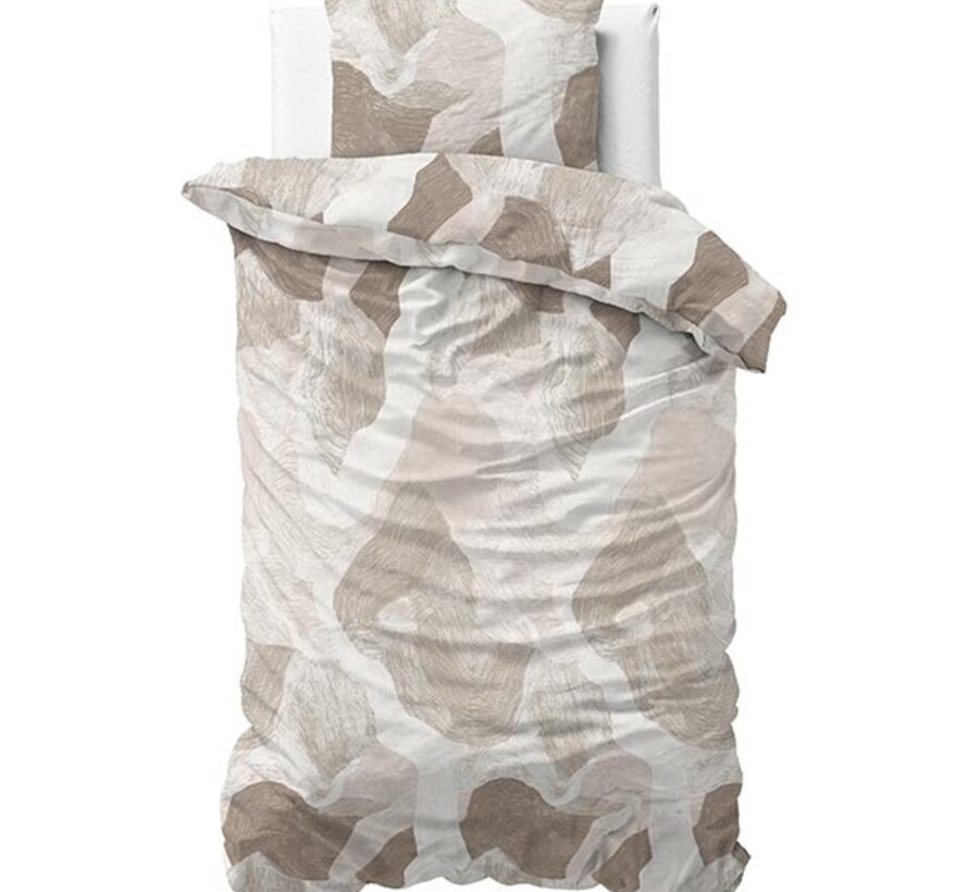 Echo - Beige Dekbedovertrek