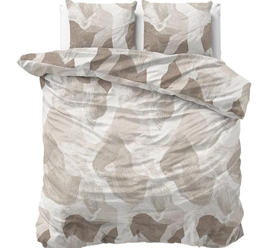 Echo - Beige Dekbedovertrek