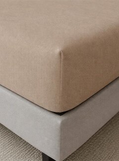 Whitelabel Hoeslaken - Enkel Jersey - Taupe