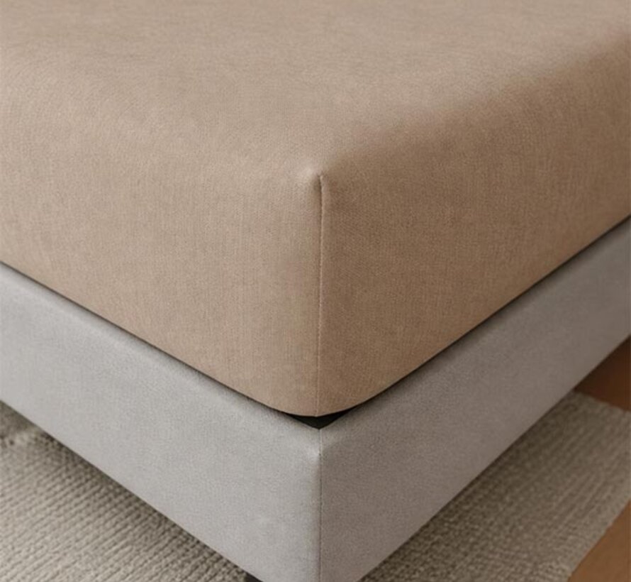 Hoeslaken - Enkel Jersey - Taupe
