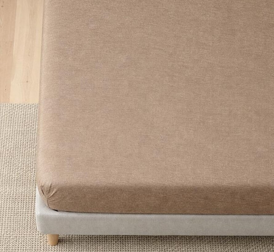Hoeslaken - Enkel Jersey - Taupe