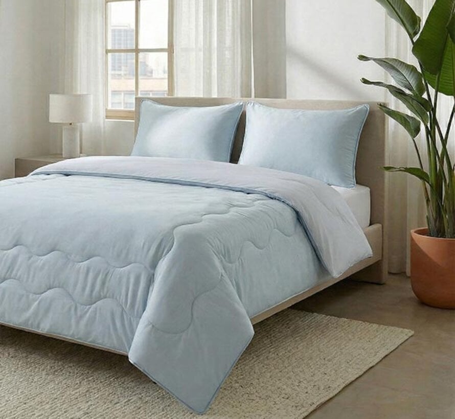 Dekbed Zonder Overtrek - Verkoelende Blue Cell Lazy - Blauw