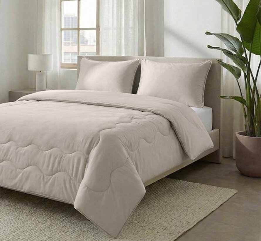 Dekbed Zonder Overtrek - Verkoelende Blue Cell Lazy - Taupe