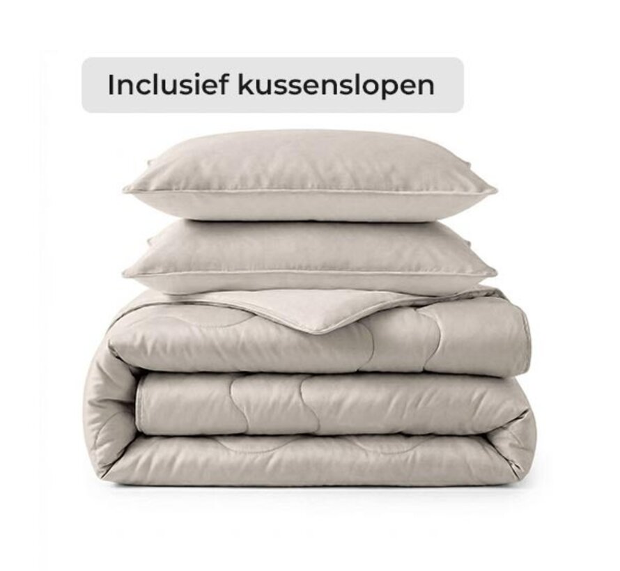 Dekbed Zonder Overtrek - Verkoelende Blue Cell Lazy - Taupe