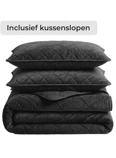 Sleeptime Dekbed Zonder Overtrek - Zwart Velvet Lazy