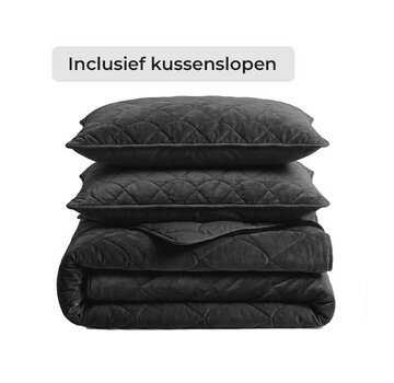 Sleeptime Dekbed Zonder Overtrek - Zwart Velvet Lazy