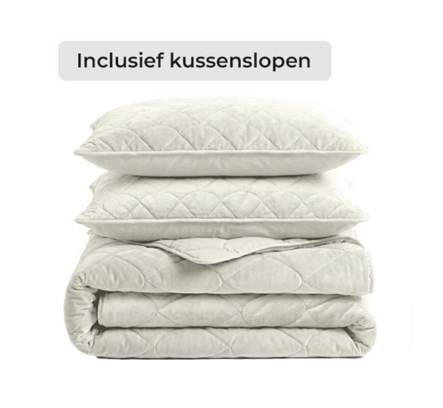 Dekbed Zonder Overtrek - Beige Velvet Lazy