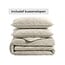 Dekbed Zonder Overtrek - Taupe/Grijs Velvet Lazy